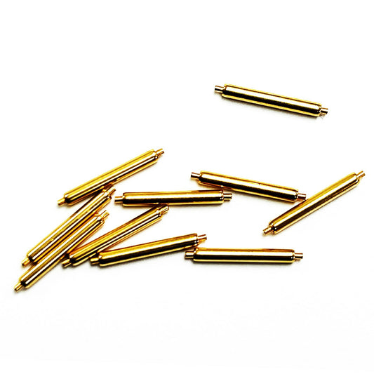 10Pcs. Spring Bars Gold ROLEX Date Just Old Length 13mm, Thick 1.8mm Rolex Part - Universal Jewelers & Watch Tools Inc.