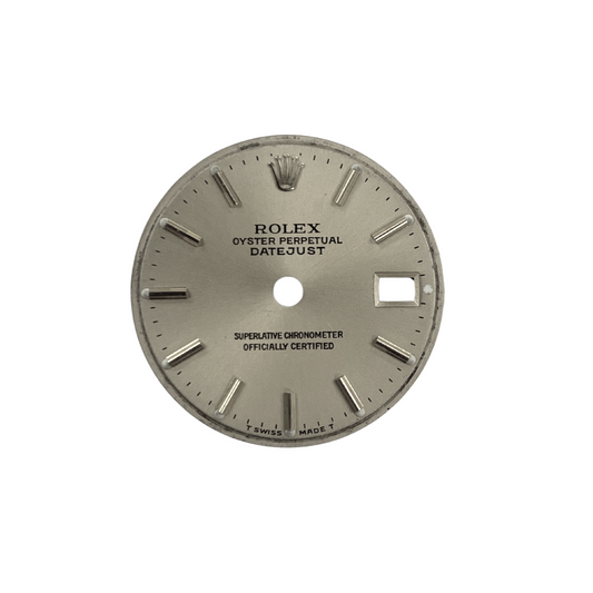 Silver Dial 26mm for Rolex Datejust 69173 w/ Date Window at 3 – Refurbished