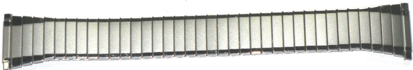 16 - 22 MM Silver Tone Stretch Watch Band Stainless Steel Lot of 5 Bands