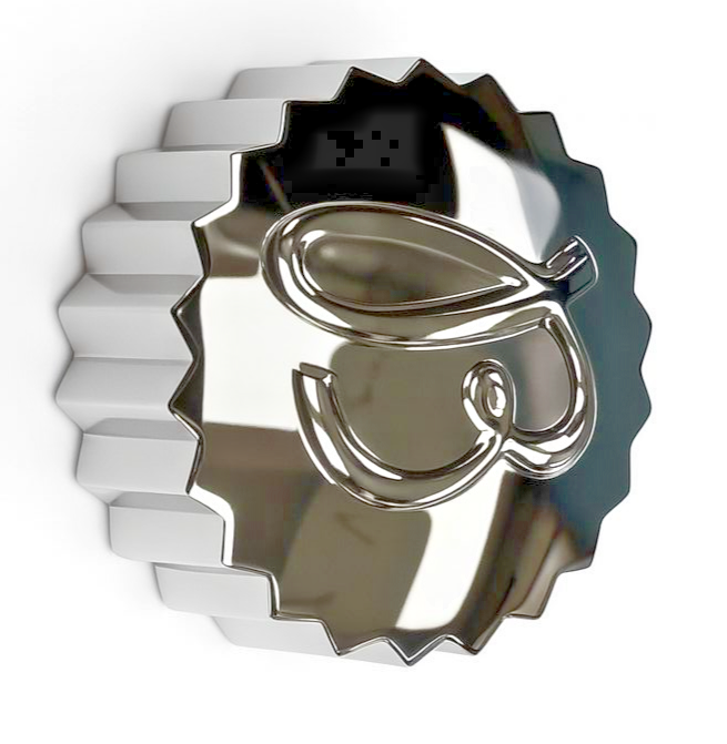 Breitling Flat Watch Crown – Silver | Ø 5.95mm | Tap 1.20 | Tube 2.50mm