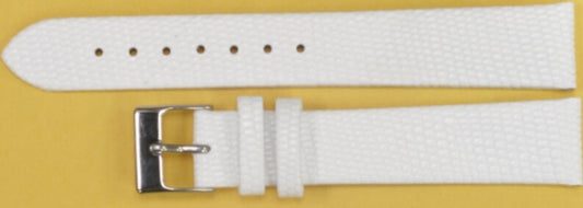 Watch Band Genuine Leather White Lizard Grain Flat 24*18MM Excellent Quality