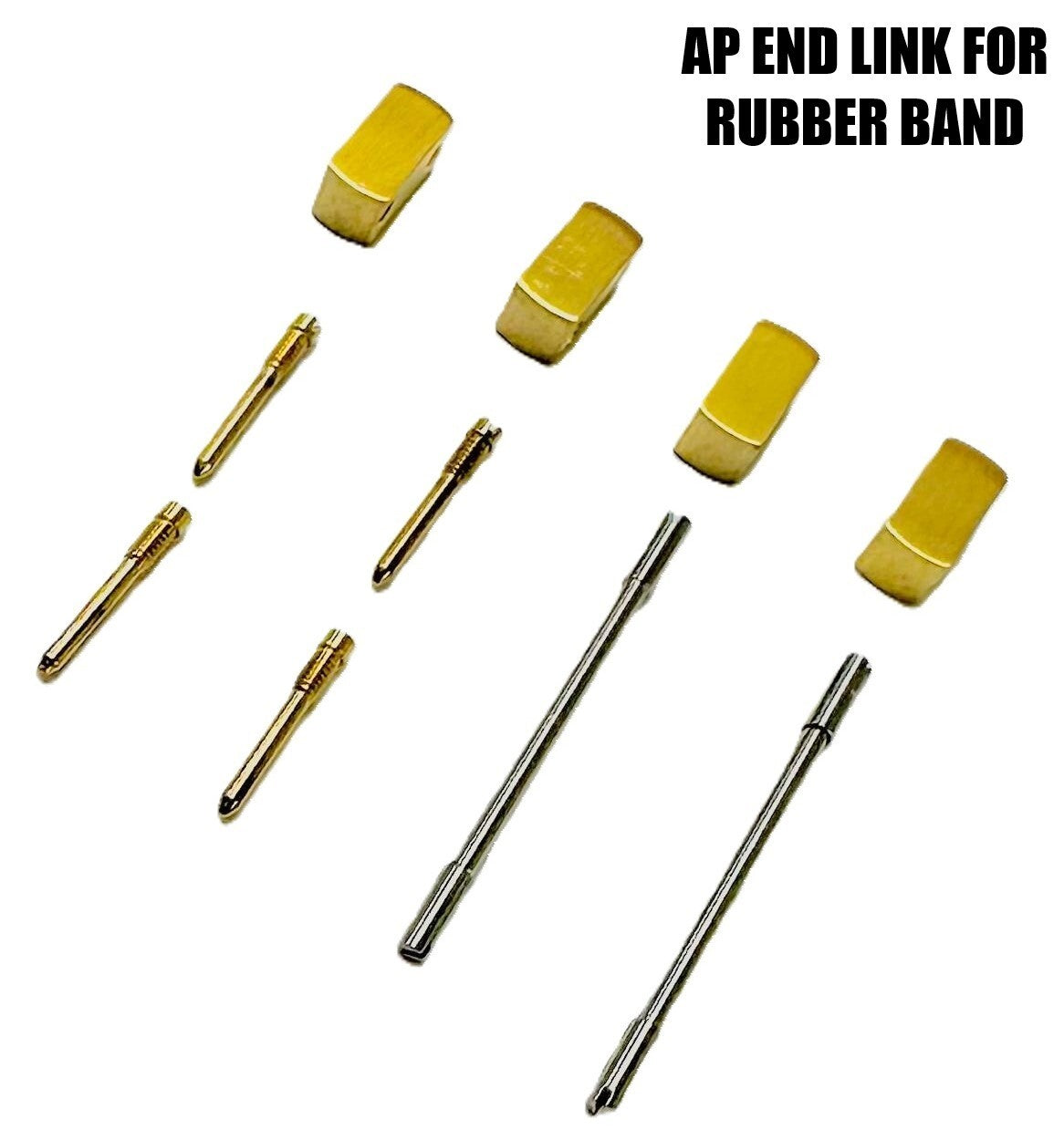 AP AUDEMARS PIGUET WATCH END LINK FOR RUBBER BAND, GOLD COLOR, SIZE 7x3.5X3.7MM