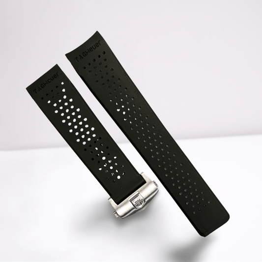 Tag Heuer Replacement Watch Band 22mm RUBBER STRAP WITH BUCKLE - Universal Jewelers & Watch Tools Inc.