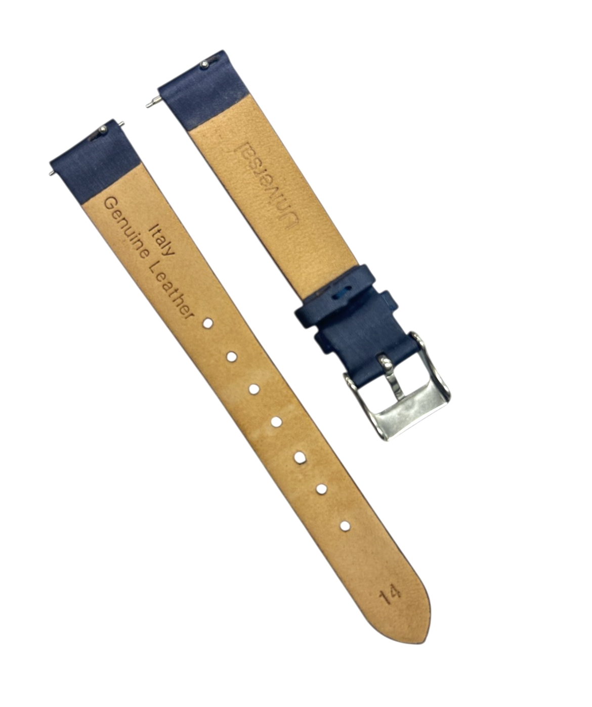 Satin Watch Band w Quick Release pin Blue (12mm, 14mm, 16mm, 18mm, 20mm)