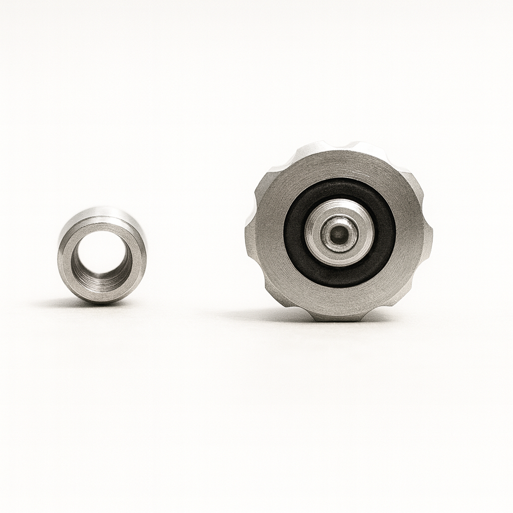 Silver Screw Crown | 6.3mm - Universal Fit | Luxury Watch Repair Part