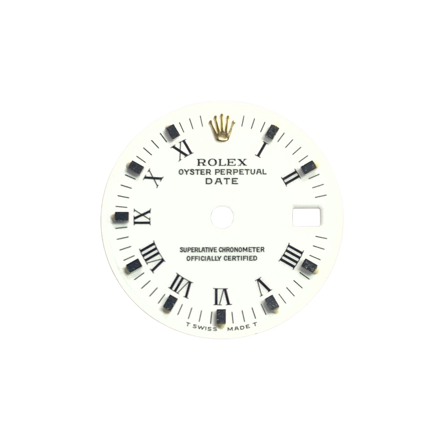 White Roman Numeral 26mm Dial Silver Marker – For Rolex Datejust 16013