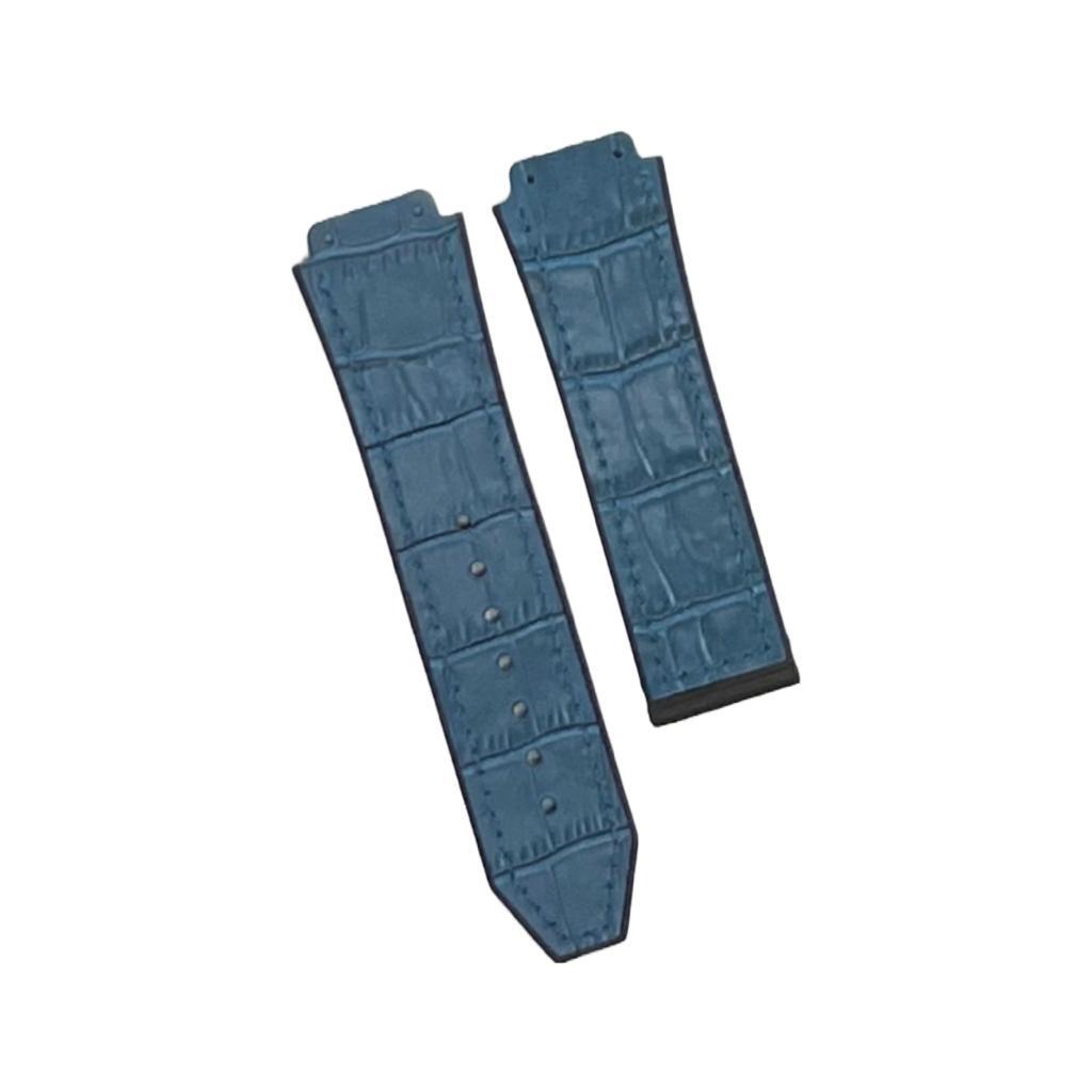 19X22MM MULTICOLORS WATCH BANDS ALLIGATOR GRAIN LEATHER RUBBER FITS FOR HUBLOT - Universal Jewelers & Watch Tools Inc.