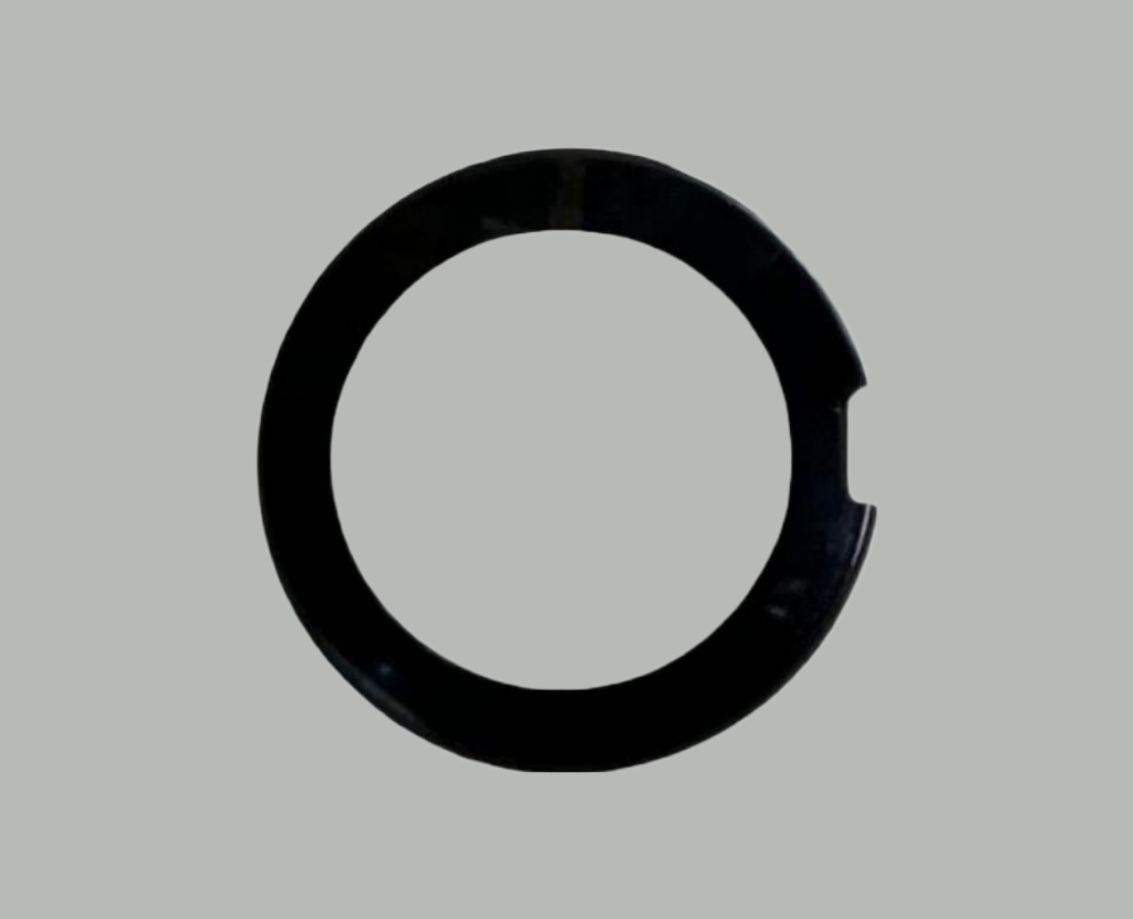 Mineral Crystals Rado Double Dome with Black Trim (20.9×3.0×0.9)mm
