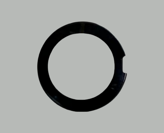 Mineral Crystals Rado Double Dome with Black Trim (20.9×3.0×0.9)mm