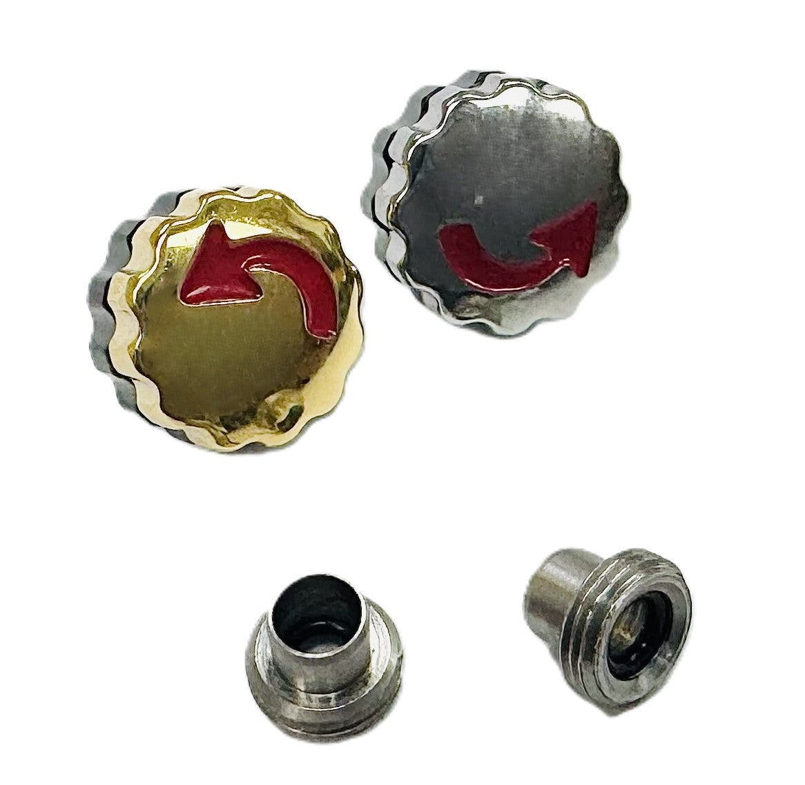 7.0mm Stainless Steel Replacement Crown with Tube for MOVADO 84C51896