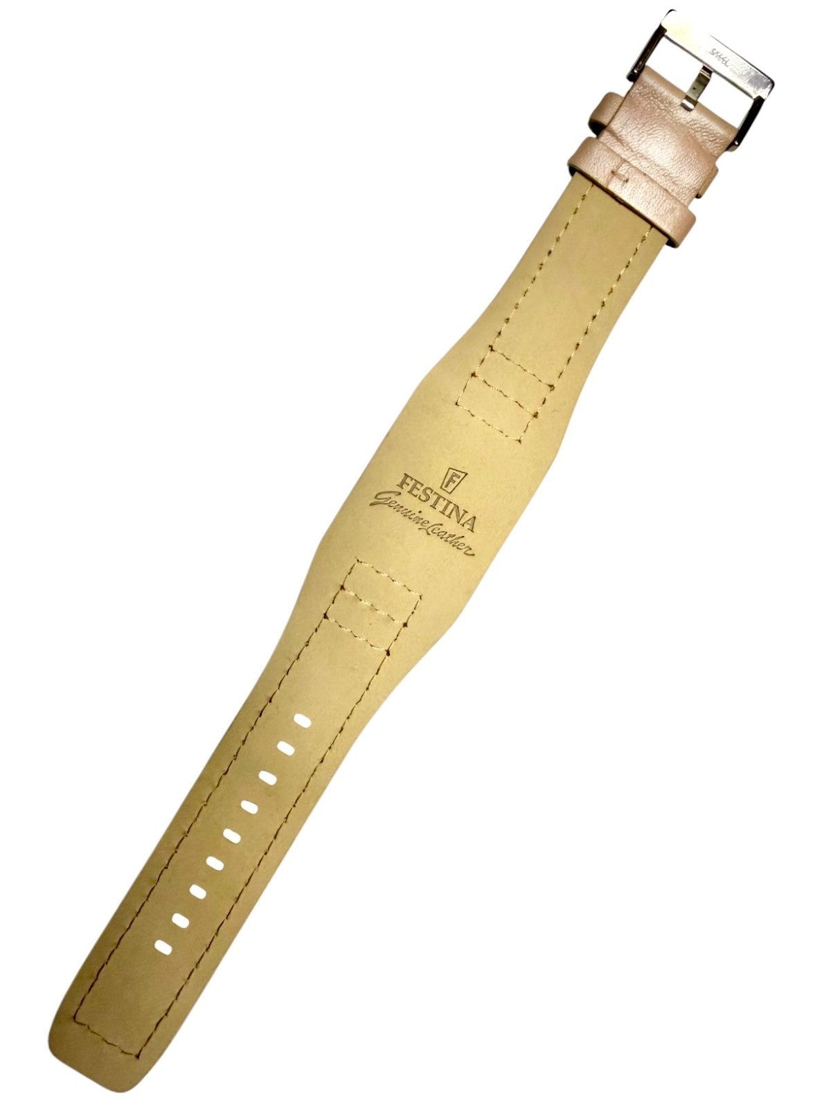 22mm Genuine Leather Rose Pink Watch Band Compatible with Fossil & Guess