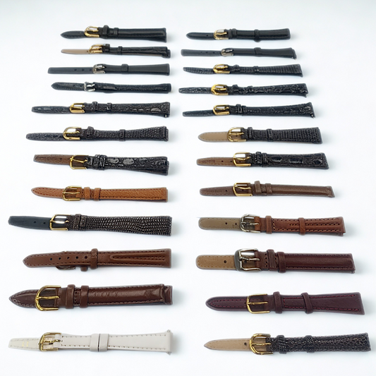 Lot of 26 Assorted Leather Watch Bands – OLD STOCK CLEARANCE SALE LADIES SIZE #2