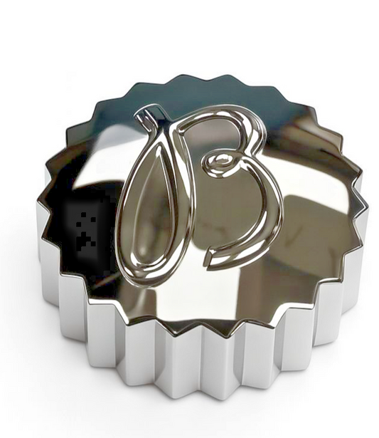 Breitling Flat Watch Crown – Gold & Silver | Ø 6.90mm | Tap 0.90