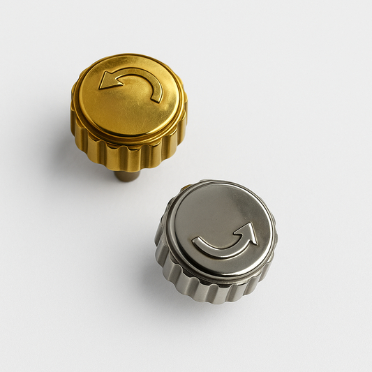 6.4mm Stainless Steel Replacement Crown with Tube for MOVADO 14141194