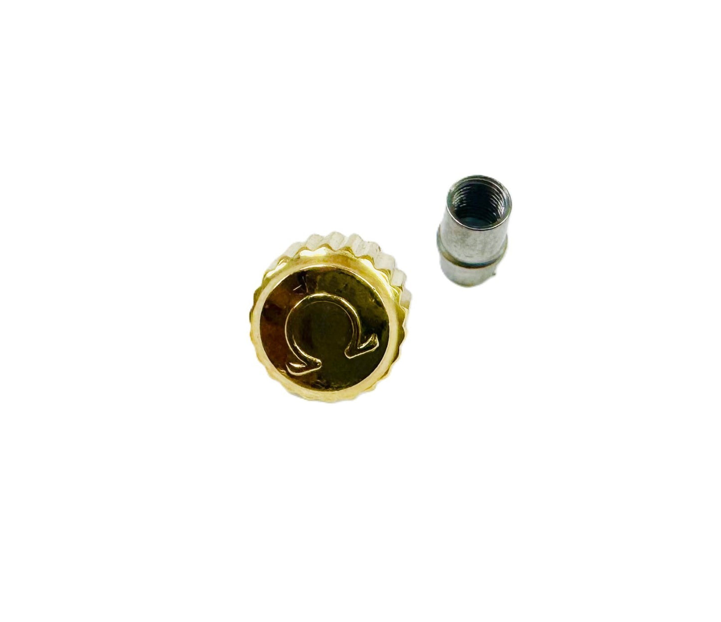 5.9mm Stainless Steel Replacement Crown with Tube for OMEGA Seamaster