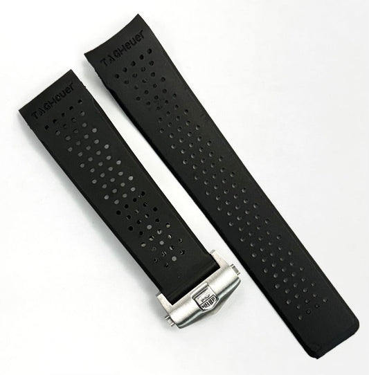 Tag Heuer Replacement Watch Band 24mm RUBBER STRAP WITH BUCKLE - Universal Jewelers & Watch Tools Inc.