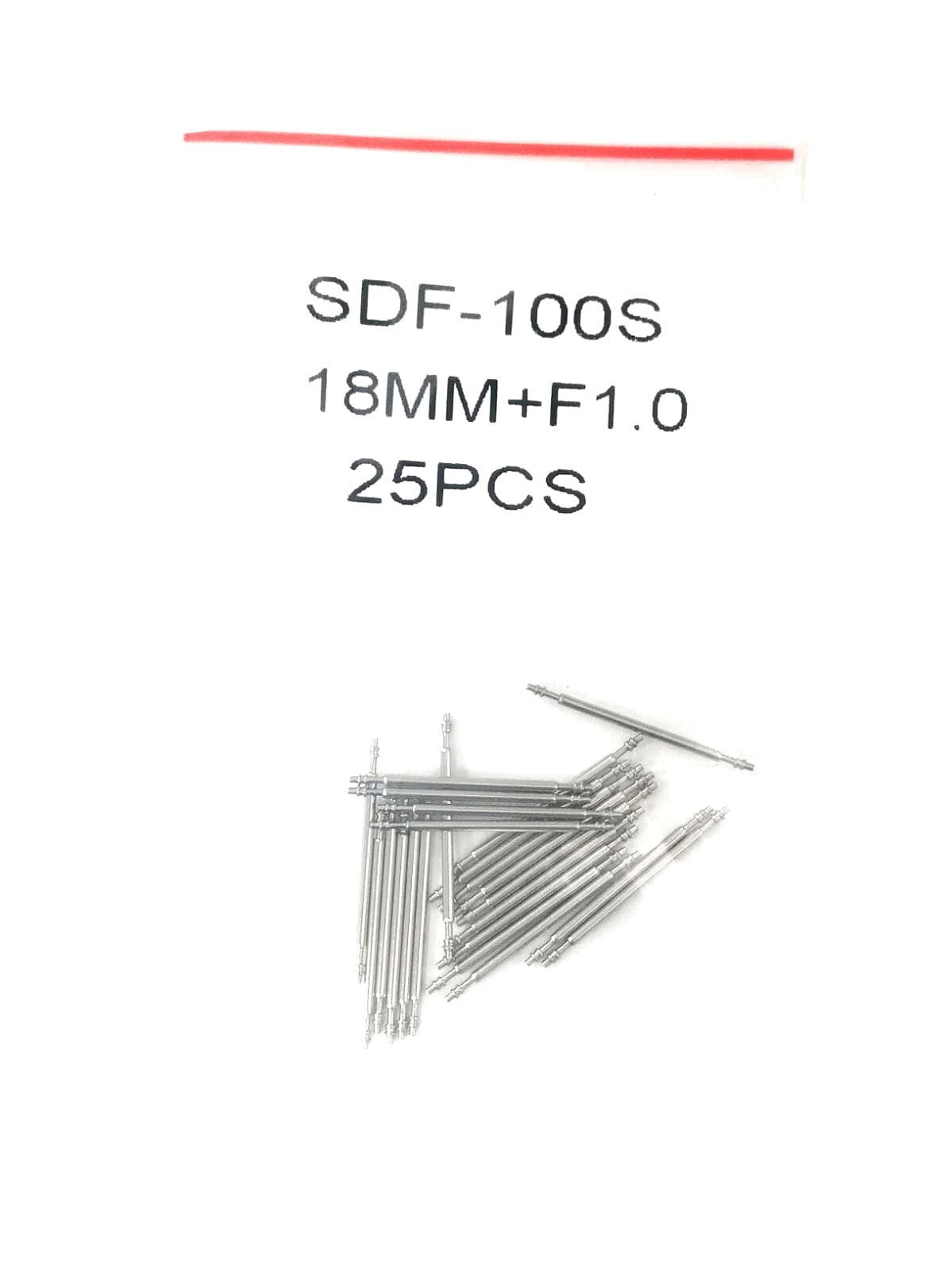 25pcs Stainless Steel Watch Band Spring Bars Strap Link Pin 18mm Thickness 1.0mm