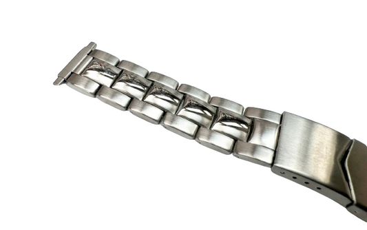 16MM Special Oyster Silver Tone Metal Band with Fold Clasp