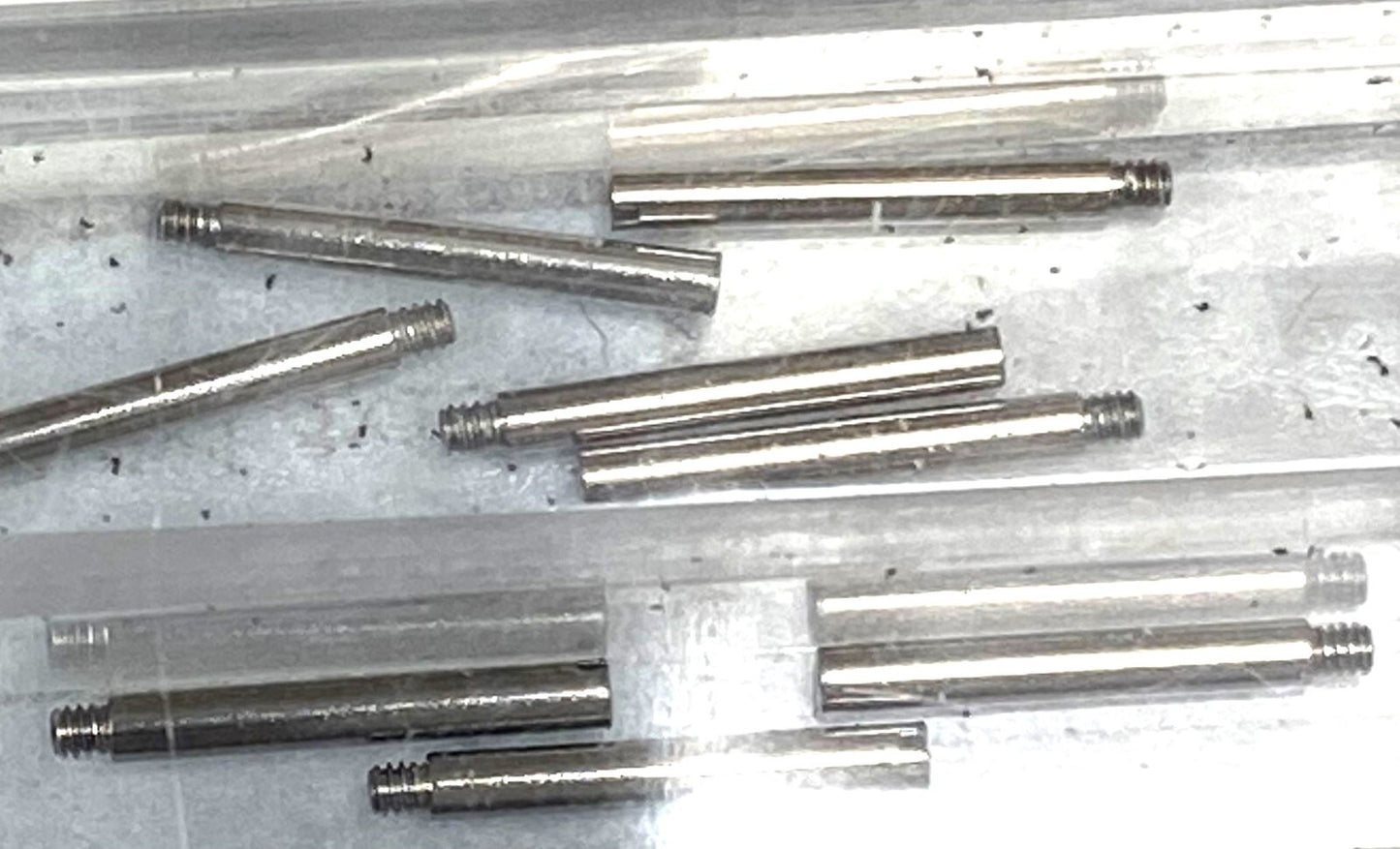 SPECIAL SIZE ASSORTMENT S/STEEL SCREW PINS FOR ROLEX BANDS 45 PCS