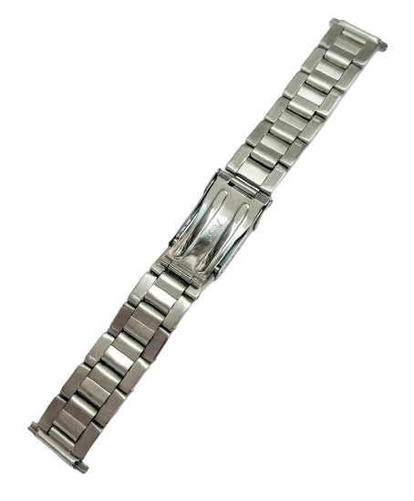 16MM Special Oyster Silver Tone Metal Band with Fold Clasp