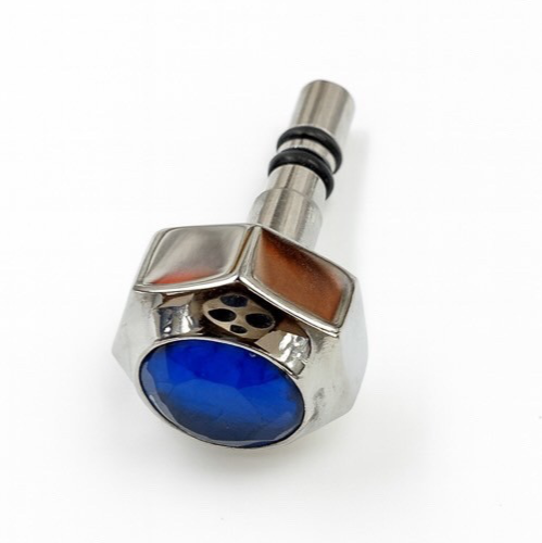 7.1 MM WATCH CROWN FOR CALIBRE DE CARTIER SANTOS STAINLESS STEEL SAPPHIRE STONE