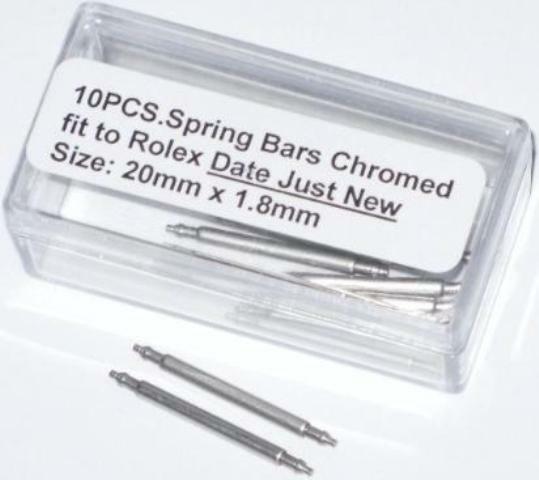 10 Spring Bars ROLEX Date just New Length 20mm, Thick 1.8mm Rolex Part