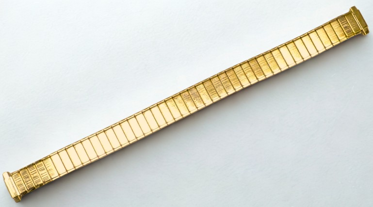 Lot of 5 Watch Bands Gold-Tone Stretch Stainless Steel fit Women Watch 9-12MM