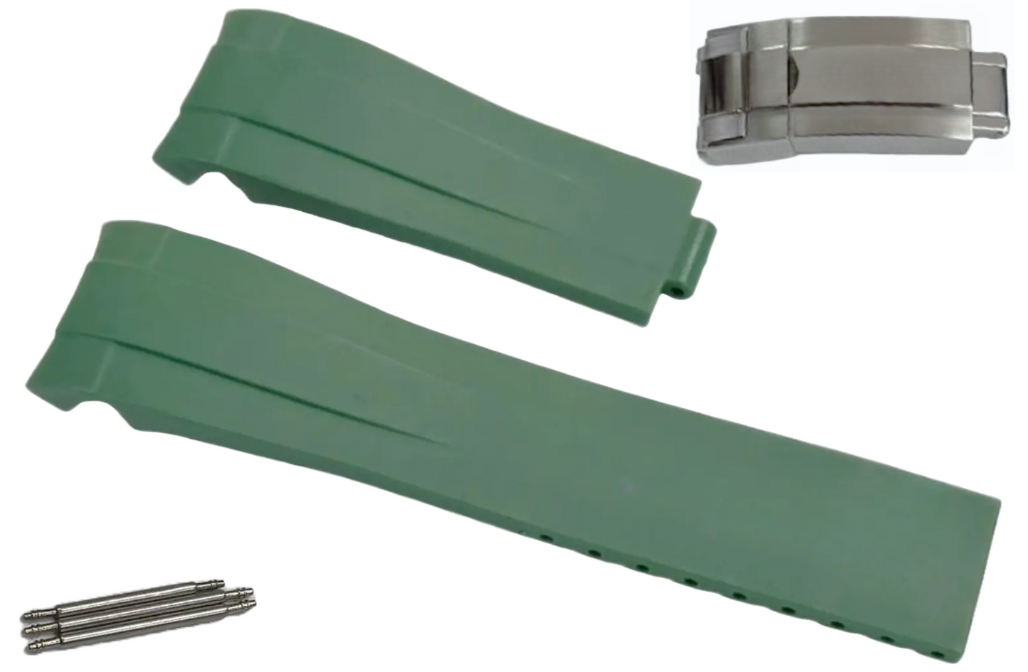 ROLEX HUNTER GREEN Watch Band 21MM Fits DateJust SUBMARINER GMT DAYTONA EXPLORER