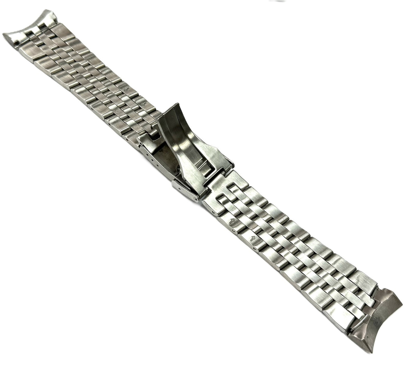 24mm Replacement S/S Watch Band for BREITLING Watches, Solid Curved-End Links
