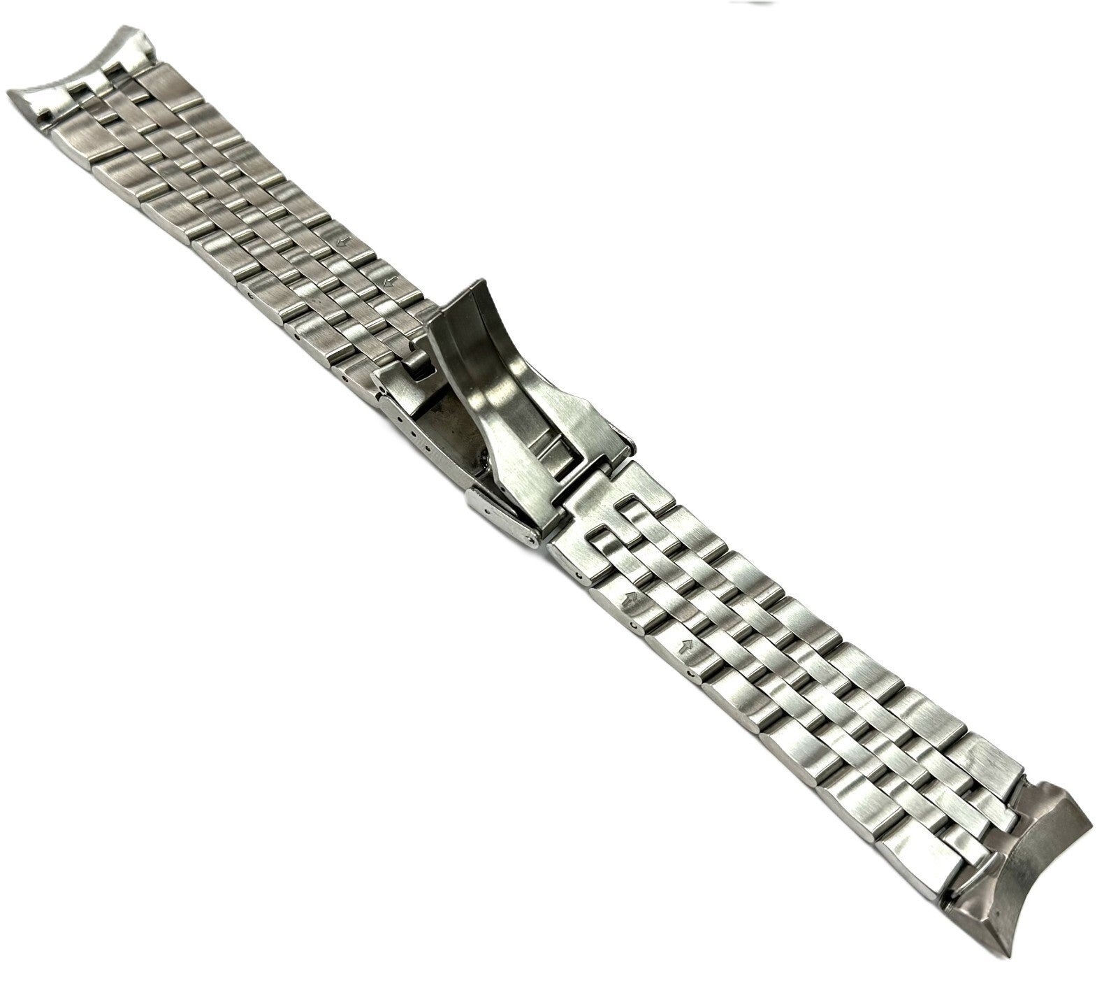 24mm Replacement S/S Watch Band for BREITLING Watches, Solid Curved-End Links