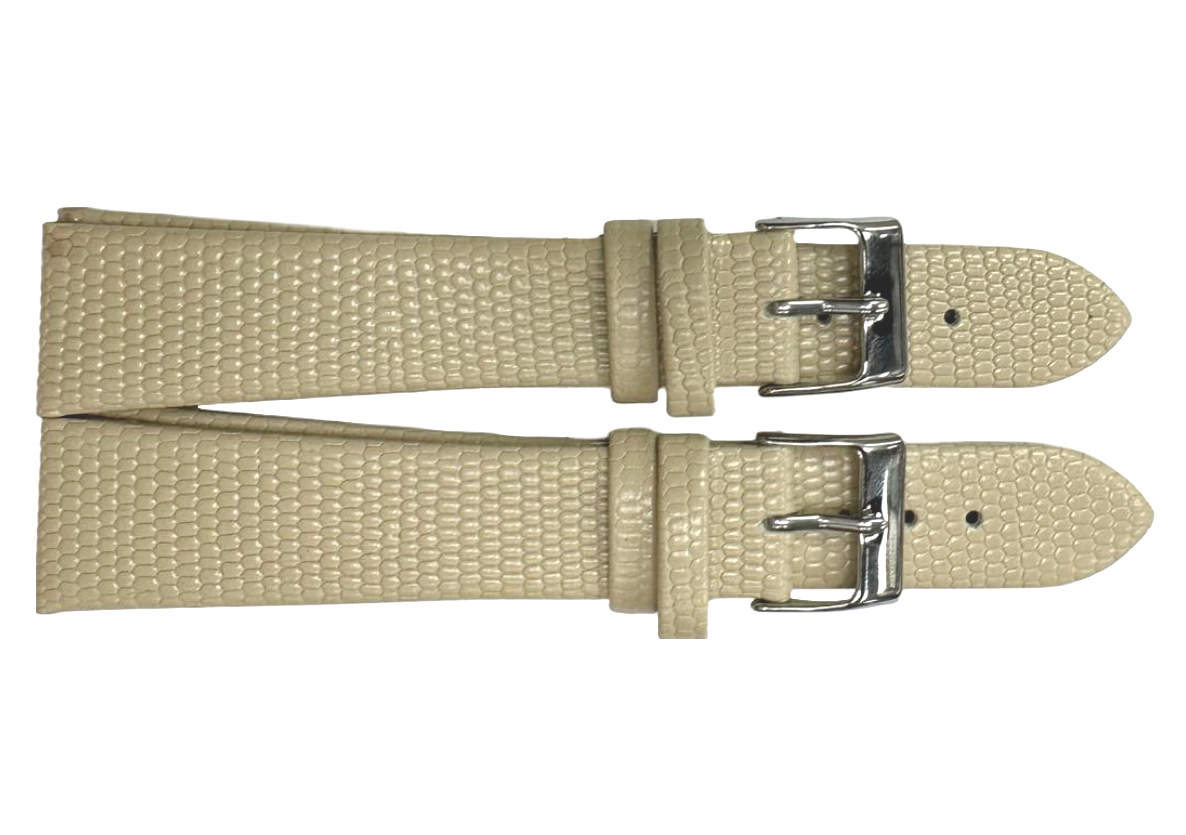 SET OF 2 Quality WATCH BAND GENUINE LEATHER LIZARD GRAIN SIZES 12MM-22MM
