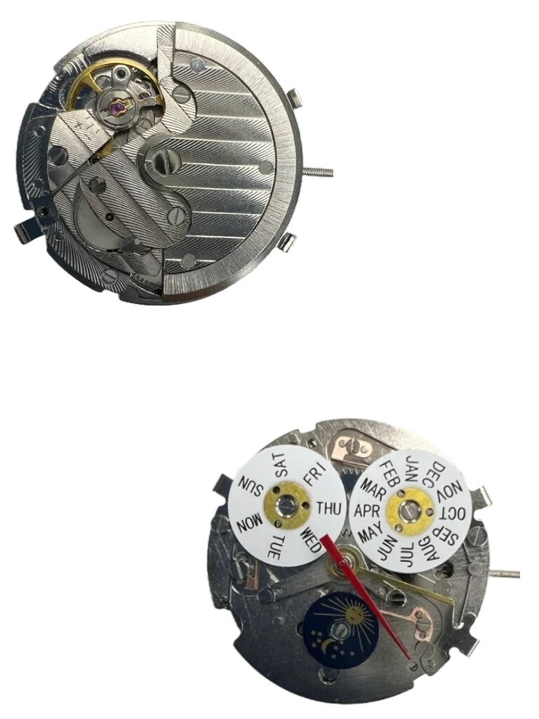 Chinese Watch Movement Automatic Mechanical TY2886S 3Hand, 1Eye, Week/Month