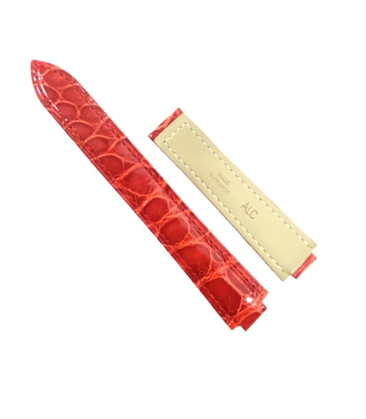 GENUINE ALLIGATOR WATCH BAND FOR CARTIER BLUE BALLOON 18MM TOP QUALITY