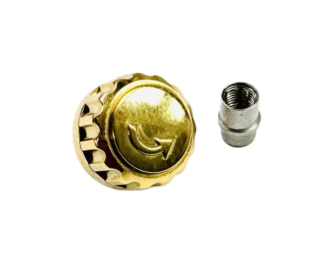 7.4mm Stainless Steel Replacement Crown with Tube for MOVADO 84C51897