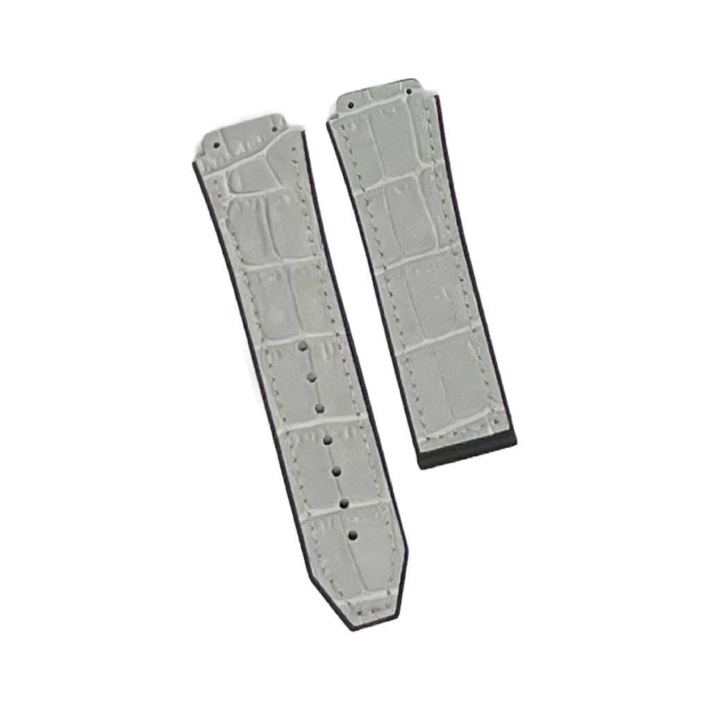 19X22MM MULTICOLORS WATCH BANDS ALLIGATOR GRAIN LEATHER RUBBER FITS FOR HUBLOT - Universal Jewelers & Watch Tools Inc.