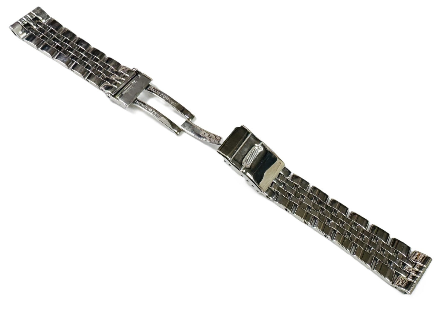 18mm Replacement S/S Watch Band for BREITLING Watches, Solid Straight-End Links