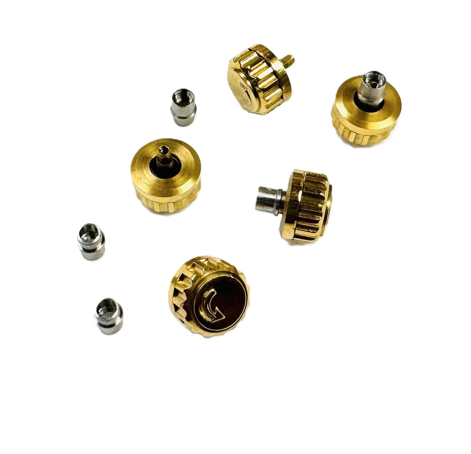 6.4mm Stainless Steel Replacement Crown with Tube for MOVADO 14141194