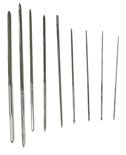 Watch Repair Cutting Broaches set of 10pcs,Small 0.90 to 4.00m, Watchmaker Tools - Universal Jewelers & Watch Tools Inc.