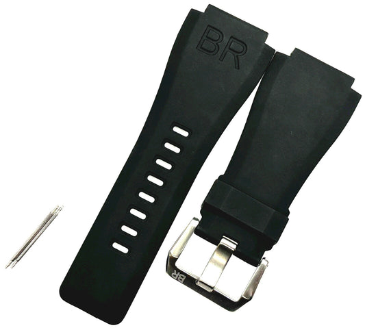 Very High Quality Strap for BELL & ROSS Watch 24mm/34 Black - Universal Jewelers & Watch Tools Inc.