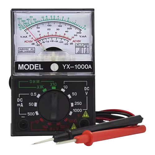 Analog Multitester YX-1000A – AC/DC Voltage, Current & Resistance Meter