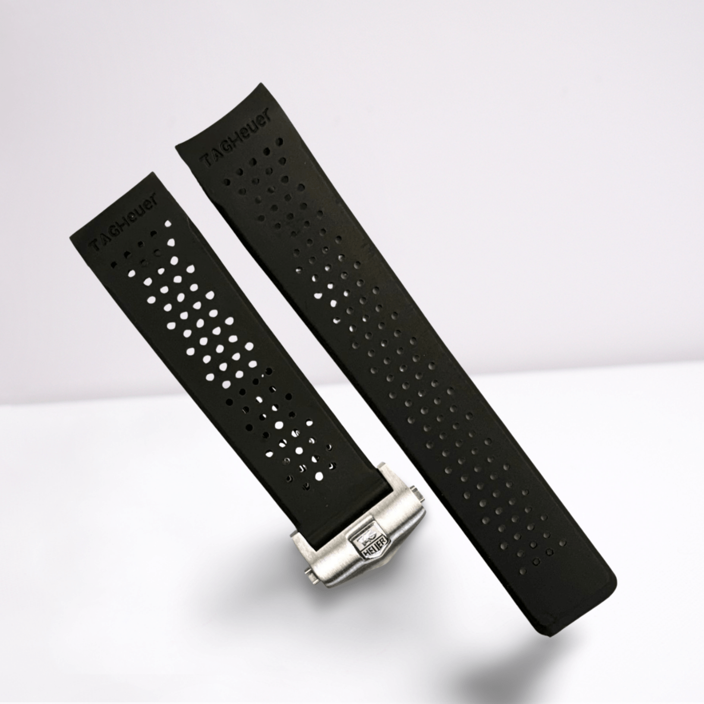 Tag Heuer Replacement Watch Band 24mm RUBBER STRAP WITH BUCKLE - Universal Jewelers & Watch Tools Inc.