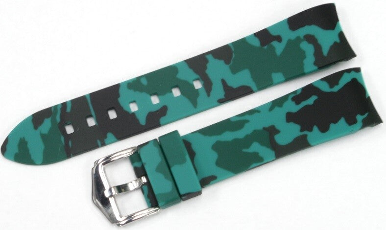 CURVED END SILICONE WATCH BANDS 9 COLORS RUBBER STRAP 18,19,20,21MM,22MM,24mm,