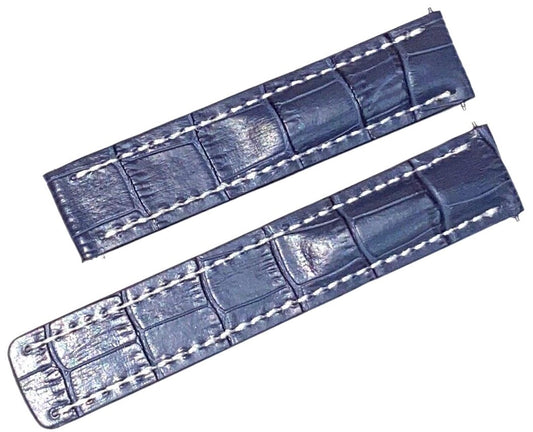 Genuine Leather Watch Band Without Deployment Clasp for Breitling Avenger