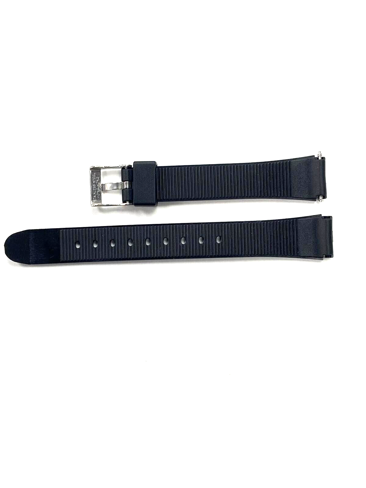 Watch Band 14MM PVC Black fits Casio, Timex and Other Watches