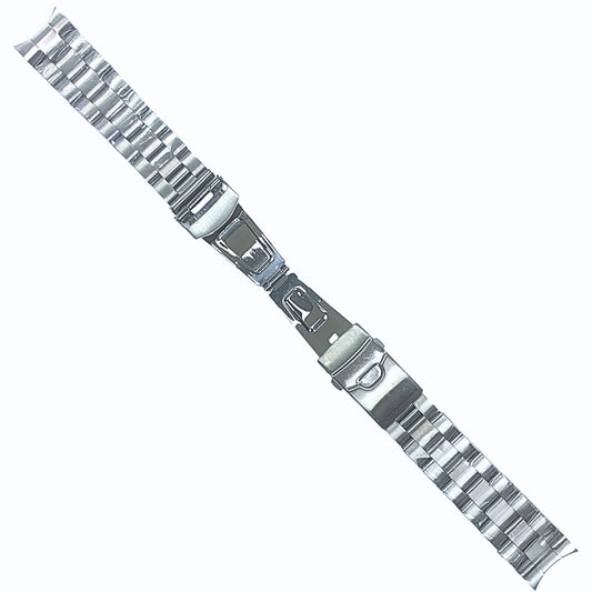 High Quailty Silver Metal Watch Band- 22mm For Men Compatible with SEIKO