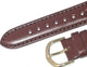 26 MM Dark Brown Genuine Leather Plain Watch Band, Lot of 6 bands
