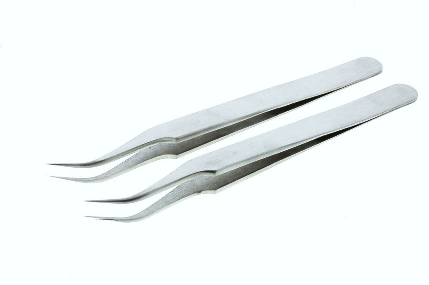 2Pcs.Curved Fine Point Tweezer for Watch /Jewellers Repair Stainless steel Tools - Universal Jewelers & Watch Tools Inc.