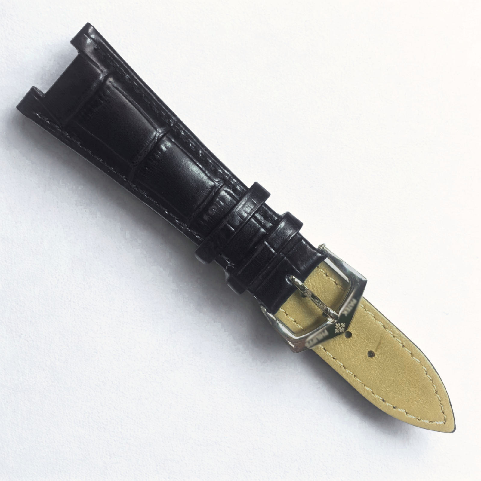 Padded Leather Watch Band – For Patek Philippe w/ 25mm Band Width, 13mm Notch
