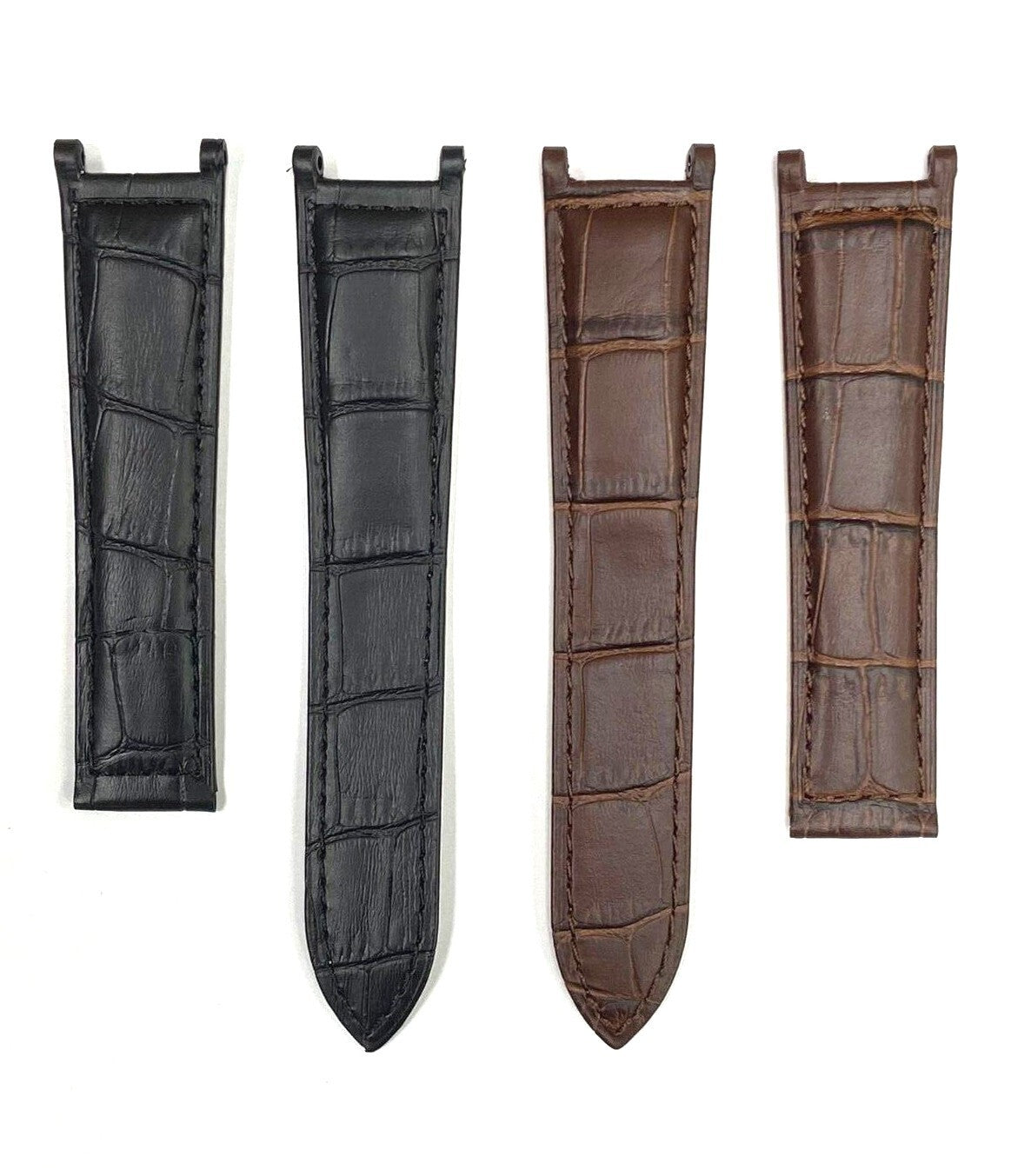 Genuine Leather Band, Alligator Grain (PADDED) fit to Cartier Watch 21x14.5x18