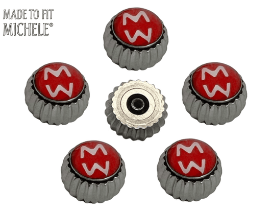 Lot of 5pcs Replicate Brand Watch Crown Size 6.3mm Made to Fit Michele® - Universal Jewelers & Watch Tools Inc.